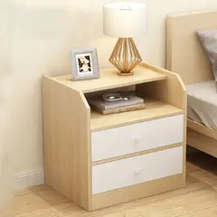 TU MESITA - Velador Moderno Alba 2 Cajones