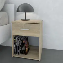 TU MESITA - Velador Moderno Sisley 1 Cajón