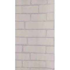 GENERICO - PAPEL TAPIZ BLANCO LADRILLO 0.53 X 10 M PARA PARED