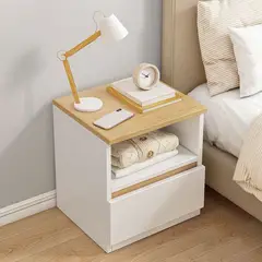TU MESITA - Mesa de Noche Nórdica Adriel Blanco/Duna