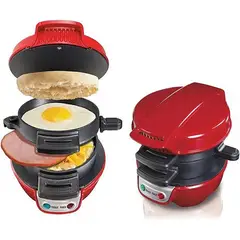 OEM - Máquina de Hamburguesas Panini Sartén Antiadherente de Doble Cara