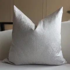 GENERICO - Funda de Cojín Hojas Satín