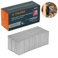 Truper - Clavos calibre 18, 45 mm 500 unidades  para Clavadora neumática