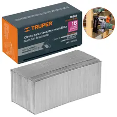 TRUPER - Clavos calibre 18, 50mm 5000 unidades  para Clavadora neumática