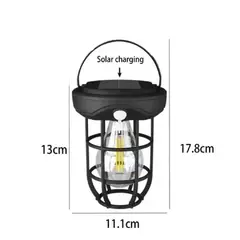 SEISA - Lámpara Foco Luz Led Solar con Sensor de Movimiento Recargable