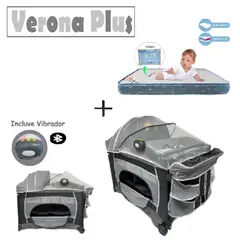 BABY KITS - Cuna Colchon Veronica Plus con 2 niveles