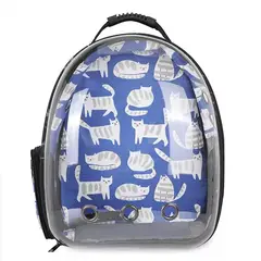 CAT OH - Mochila Espacial gatitos azul