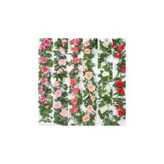 GENERICO - Tiras Planta Artificial Enrredadera Flores Decoración