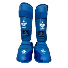 GENERICO - Canillera con empeinera de Karate WKF Jundo - AZUL Talla M