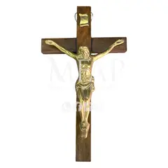 MFAP BRONCERIA Y ANTIGUEDADES - Crucifijo de madera grande