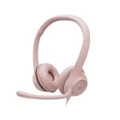LOGITECH - AUDÍFONO CON MICRÓFONO LOGITECH H390 USB NOISE CANCELLING ROSA