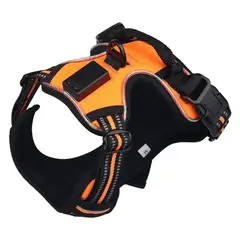 CAT OH - Arnés para perros LED Naranja S