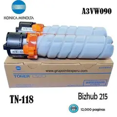 KONICA MINOLTA - Toner Tn-118 BIZHUB 215 ORIGINAL