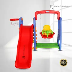 KINGDOM - Tobogán para Niños Kingdom «RAINBOW» 4 en 1 Red