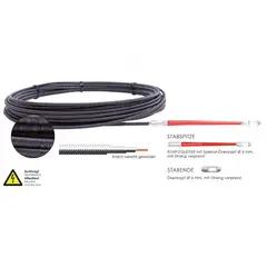 RUNPOTEC - Guía Pasacables Espiral Metálica Runpoglider 15 metros