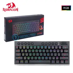 REDRAGON - Teclados HORUS 60 BLACK Wireless English K632-PRO-RGB RED
