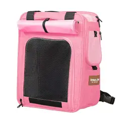 GENERICO - MOCHILA MALETIN TRANSPORTADORA PARA GATO - ROSADO