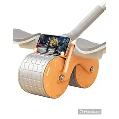 GENERICO - Rodillo abdominal pro retro automatico +cronometro+ tapete+ portacelular