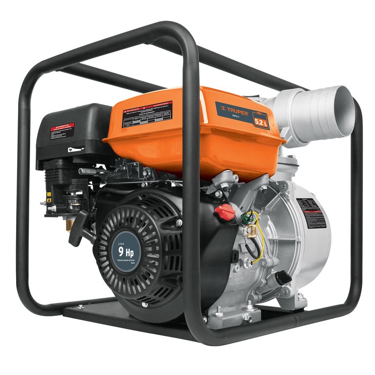 Motobomba autocebante 4" x 4" a gasolina 9 HP