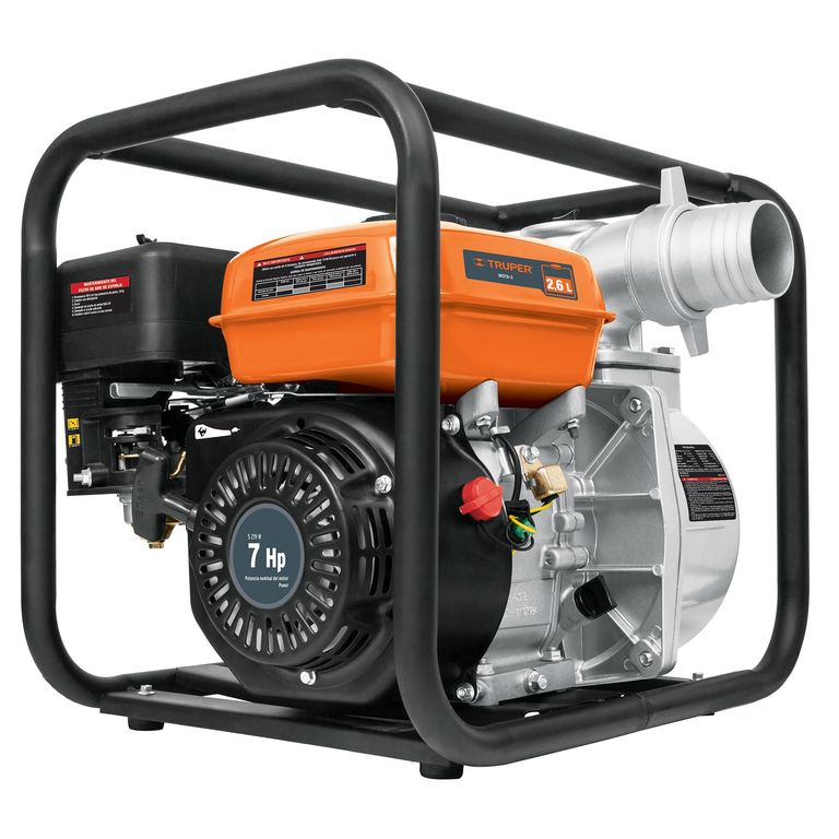 Motobomba autocebante 3" x 3" a gasolina 7 HP