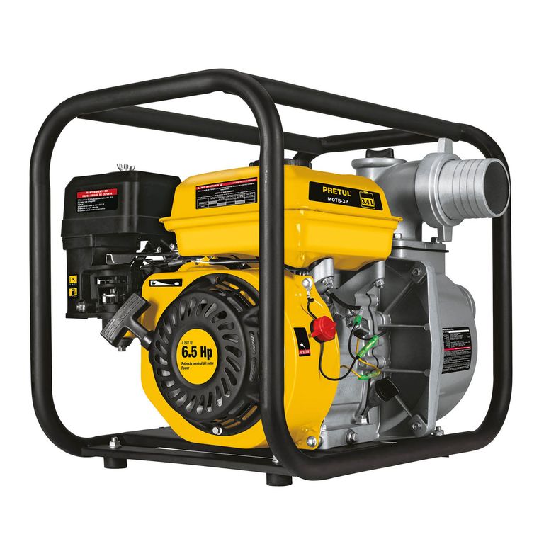 Motobomba autocebante 3 x 3 a gasolina 6-12 HP Pretul