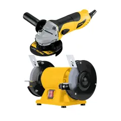 PRETUL - Combo Amoladora 4 ½ 700w y Esmeril de banco 5"