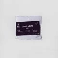 GENERICO - Juego De Sábanas D king´s Classic 2 Plz Blanco