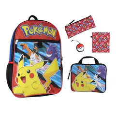 POKEMON - Mochila 41 cm Set de 5 piezas