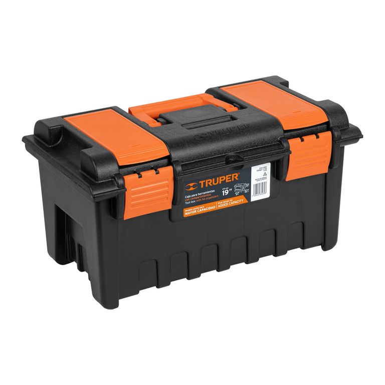 Caja para herramienta de 19 con compartimentos Truper