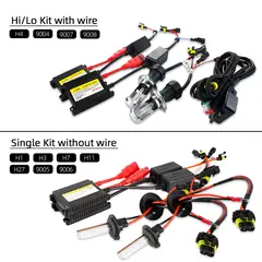GENERICO - Kit Par Focos HiD Lens Ultra Potente H4 Alta Baja Universal