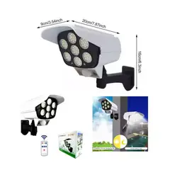 GENERICO - Lampara Foco con Panel Solar y Sensor de Movimiento