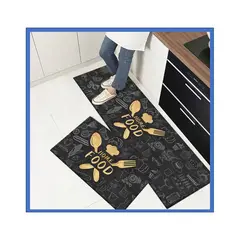 GENERICO - Tapetes de 2 piezas para el hogar