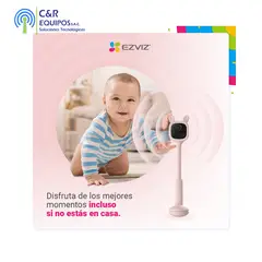 EZVIZ - BABYCAM IP CON BATERIA WIFI 2.4 INTERIOR - ROSADA