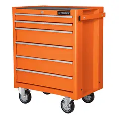 Truper - Gabinete metálico móvil, 6 cajones, capacidad 130 kg 12067 Truper