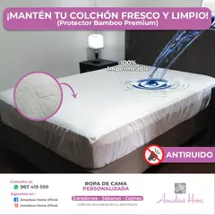 AMADEUS HOME - Protector de colchón King ¡Antiruidos Cubre Colchones Altos
