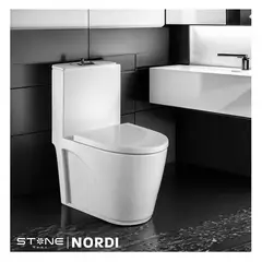 STONE - INODORO MINIMALISTA NORDI BLANCO