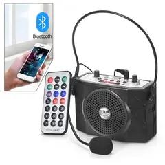 GENERICO - Amplificador de voz portátil micrófono con vincha recargable megafono