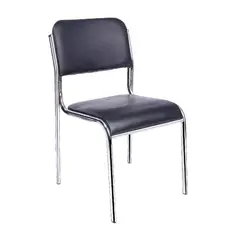 OFIDEAS - Silla de Visita Fija Loft Cuero Negro