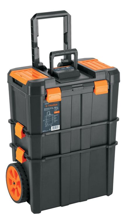 Caja para Herramientas con ruedas 3 en 1 53 Litros Truper