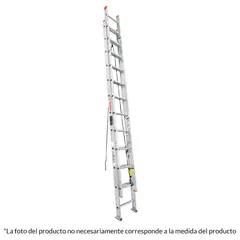 Truper - Escalera de extensión, Tipo II, 20 peldaños, Truper