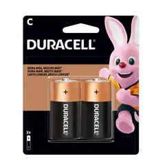 DURACELL - Pilas Alcalinas C Blister x2 Nuevo