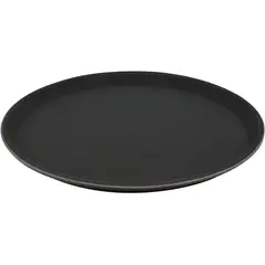 GENERICO - Azafate antideslizante bandeja 35cm circular negro