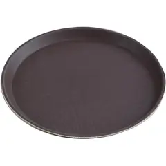 GENERICO - Azafate antideslizante bandeja 57x69 cm ovalada negro