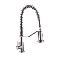 GENERICO - Llave ganso plateado con resorte Lion Castle 304-1075