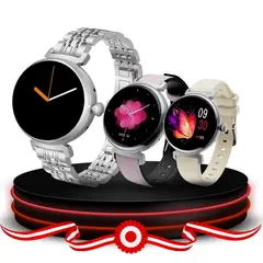 OEM - Smartwatch S901 Para Dama Color plateado 03 correas