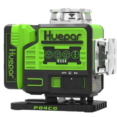 HUEPAR - Nivel láser verde P04CG 16 LINEAS bluetooth(Extraduración)