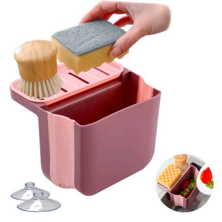 Escurridor Plegable Porta Esponjas de Lavadero Multiusos RS