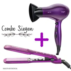 SIEGEN - Plancha Alisadora SG3540 + Secadora de Cabello SG3031