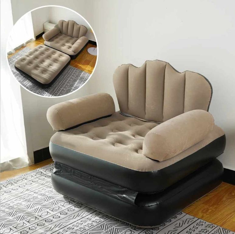 Sofa Cama Inflable Sillon Puff Gigante de Hogar Terraza Habitacion