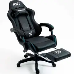 GENERICO - Silla Gamer Reclinación 155° con Posapies y Masageador